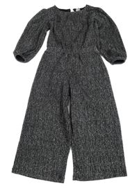 Černo-stříbrný slavnostný culottes overal Dunnes