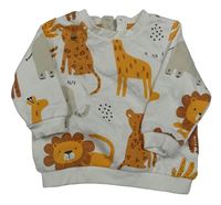 Smotanová mikina so zvířaty Matalan