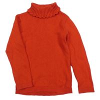 Červený rebrovaný svetrový rolák Matalan