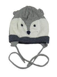 Sivo-svetlosivá čepice - líška Mayoral