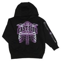 Čierna mikina s kostrou a kapucňou F&F