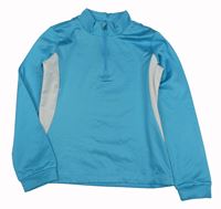 Modro-biela športová funkčná mikina Crane