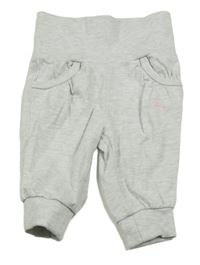 Svetlosivé melírované tepláky s nápisom Dopodopo