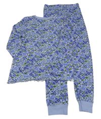 Levandulové květované pyžamo Next