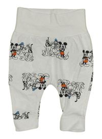 Biele ľahké tepláky s Mickeym a přáteli Disney