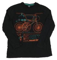 Černé triko s kolem F&F