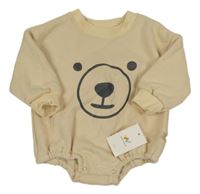 Nové - Béžové teplákové body s čumákem