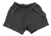 Tmavošedé teplákové kraťasy s kapsou Next