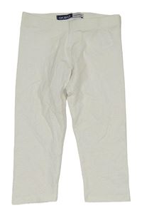Nové - Biele capri legíny Okaidi