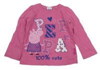 Růžové triko s Peppou