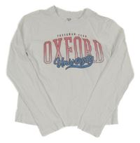 Biele crop tričko s nápisom OVS