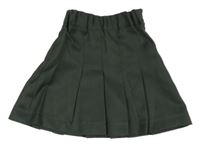 Tmavokhaki skladaná sukňa