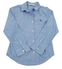 Modrá melírovaná košile H&M