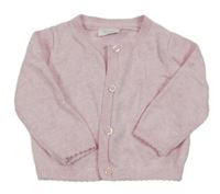 Ružový melírovaný prepínaci sveter Next