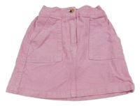 Ružová menšestrová sukňa H&M