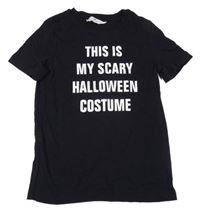Čierne tričko s nápisom H&M
