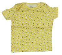 Žlté kvetované pyžamové tričko F&F