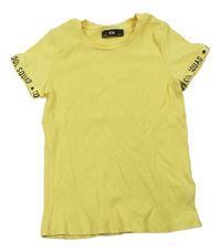 Žlté rebrované tričko C&A