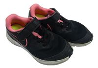 Černo-růžové ultralehké botasky Nike vel. 27,5