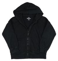 Černá propínací mikina s kapucí M&S