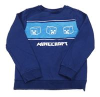 Tmavomodrá mikina s Minecraft George
