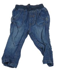 Modré ľahké rifle s úpletovým pasom George