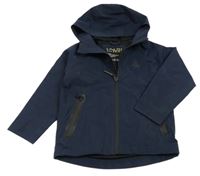 Tmavomodrá šusťáková jarní bunda s kapucí Next