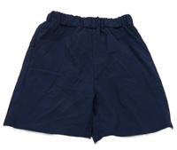 Tmavomodré ľahké kraťasy shein