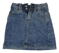 Tmavomodrá melírovaná rifľová sukňa E-Vie