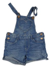 Modré laclové rifle se srdcem H&M