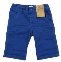 Nové - modré plátěné chino kraťasy F&F