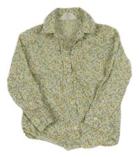 Svetlozelená kvetovaná blúzka H&M