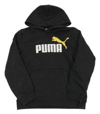 Černá mikina s logem a kapucí PUMA