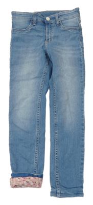 Světlemodré podšité skinny rifle H&M