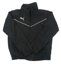 Čierna šušťáková športová bunda s logom Puma