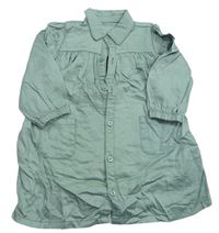 Zelené ľahké prepínaci košeľové šaty Primark