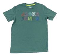 Khaki tričko s logem Jack&Jones