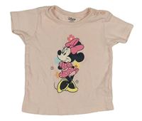Světlerůžové tričko s Minnie Primark