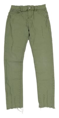 Khaki skinny rifle s prošoupáním Denim Co.