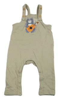 Béžové laclové tepláky s medvědem Name it