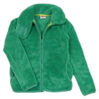 Zelená chlupatá propínací mikina Yigga