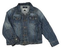 Tmavomodrá rifľová bunda Kiabi