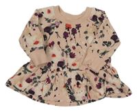 Růžová květovaná mikina Next