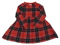 Červeno-černé kostkované šaty Next