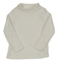 Biely svetrový rolák