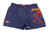 Tmavomodré plážové kraťasy se Spidermanem Zara