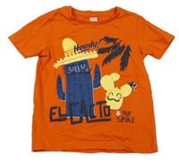 Pomerančové tričko s kaktusom C&A