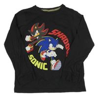Tmavosivé tričko so Sonicem