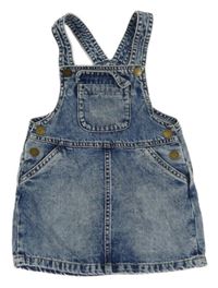 Modré laclové riflové šaty Next