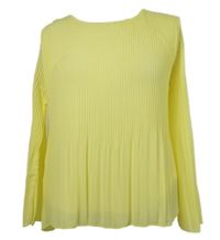 Dámská žlutá plisovaná šifonová halenka CoolCode 